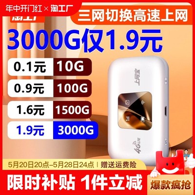 新款WIFI1.9元3000G套餐永不涨价