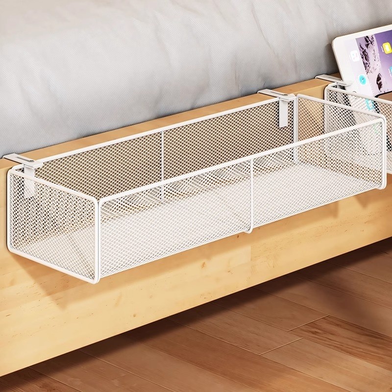 床边置物架床上隔板挂篮衣服收纳柜宿舍寝室上铺筐床头改造盒卧室