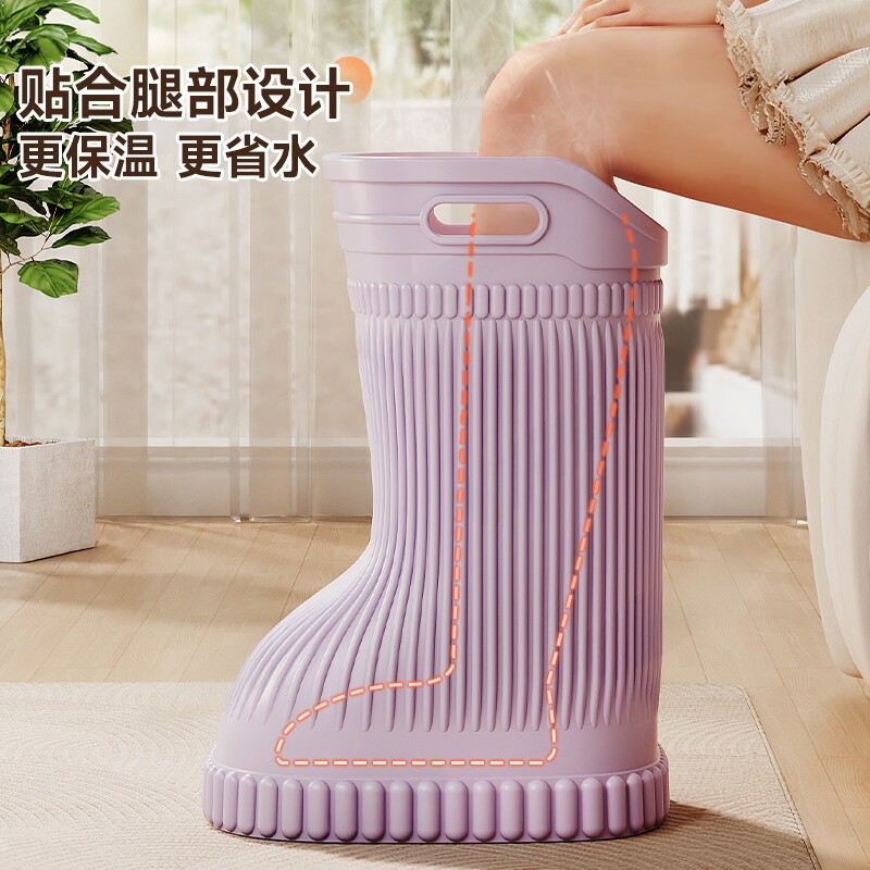 泡脚桶过小腿家用洗脚桶按摩高深桶恒温过膝盖便携洗脚省水足浴桶
