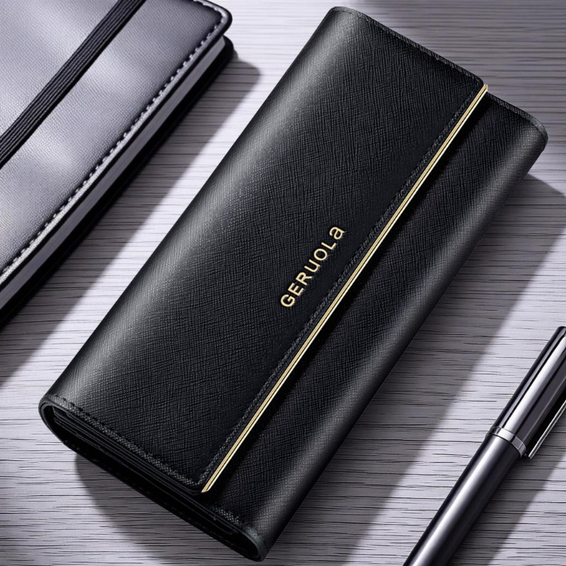 2025新款真皮牛皮钱包女长款时尚女士钱夹品牌专柜皮夹手拿包现金