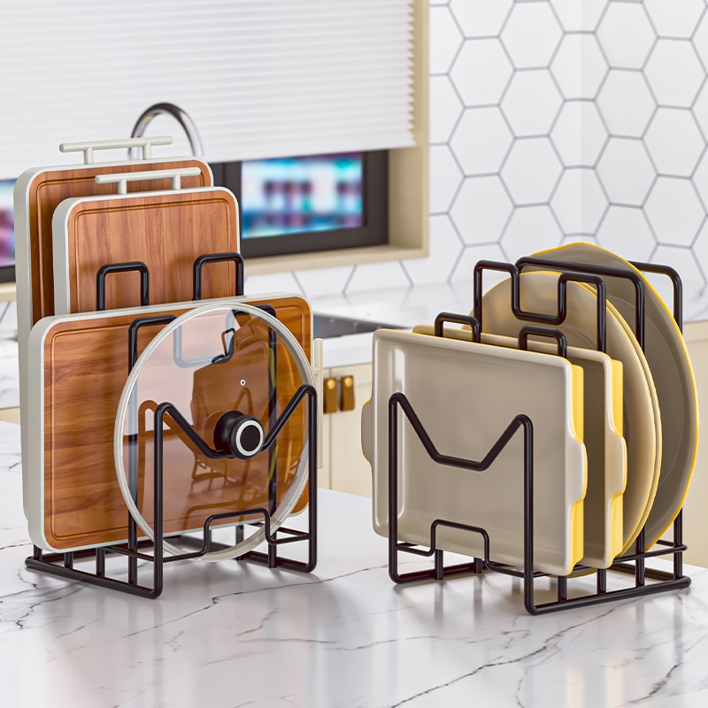 厨房砧板置物架台面多功能锅盖架收纳层架菜板放置架家用桌面案板