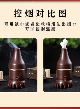 头部艾灸罐头灸仪器家用理疗艾灸器头部艾灸工具头疗熏蒸艾灸盒