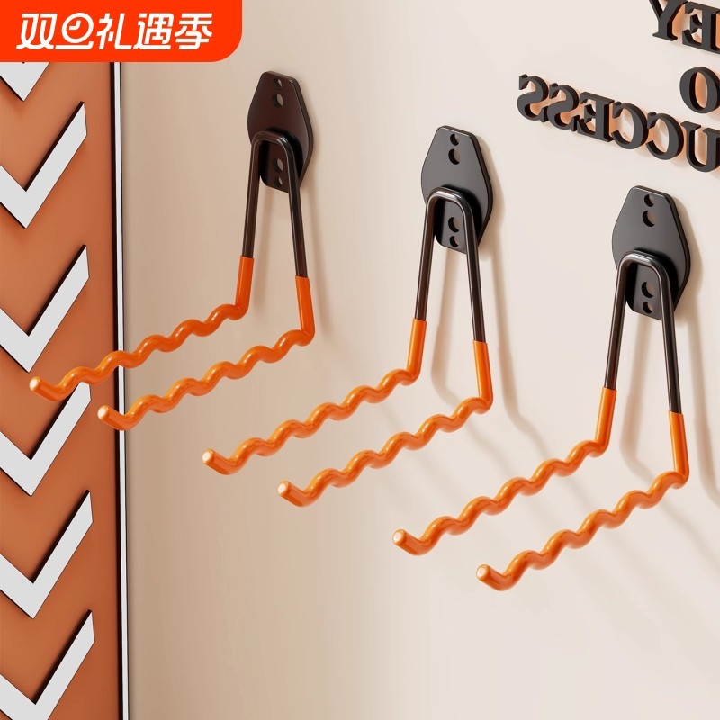 羽毛球拍展示架挂钩羽毛球免打孔陈列柜体育馆多功能羽毛球拍网架