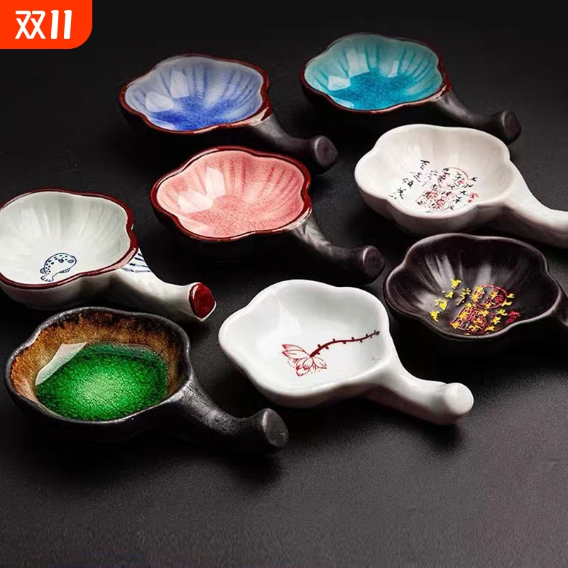 冰裂多功能陶瓷墨碟可搁笔可装墨