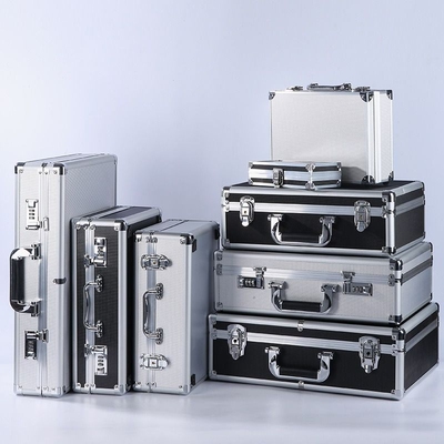 手提小工具铝合收纳设备仪器盒密码箱子储物装钱装宿舍教室桌面