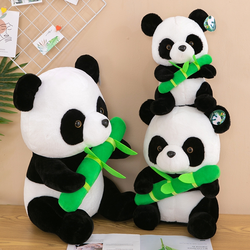 可爱抱竹小熊猫公仔玩偶生日礼物