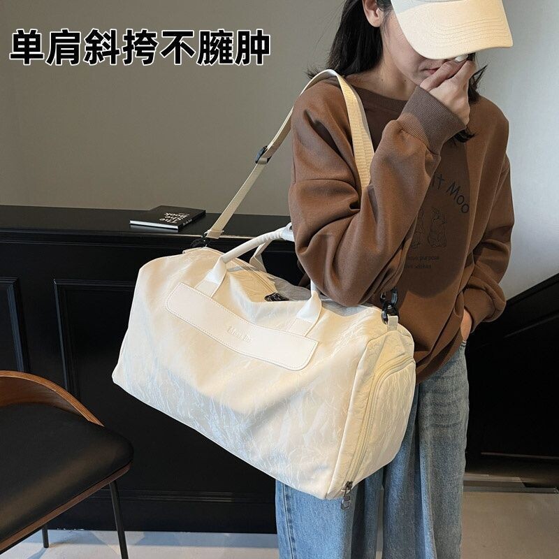 大容量旅行包女短途手提运动瑜伽健身包男干湿分离轻便收纳行李包