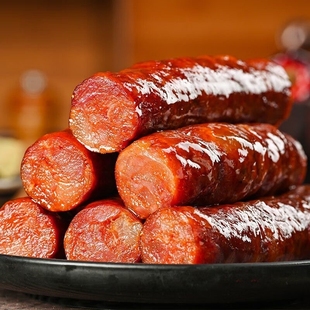 湖南麻辣香肠腊肉腊肠特产农家手工自制腊味烟熏辣肠四川烤肠腊肉