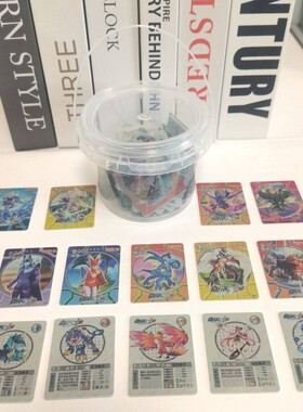 新款赛尔号米米卡桶装卡牌儿童玩具卡牌学校周边动漫热卖款收藏卡