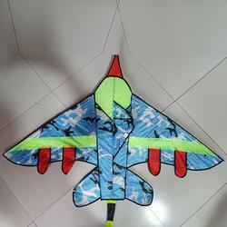 飞机风筝手工格子布歼15战斗机纸鸢成人儿童户外大型玩具潍坊厂家