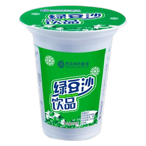 0脂肪绿豆冰沙饮料传统老式商用摆摊新鲜即食夏日饮品杯子装批发