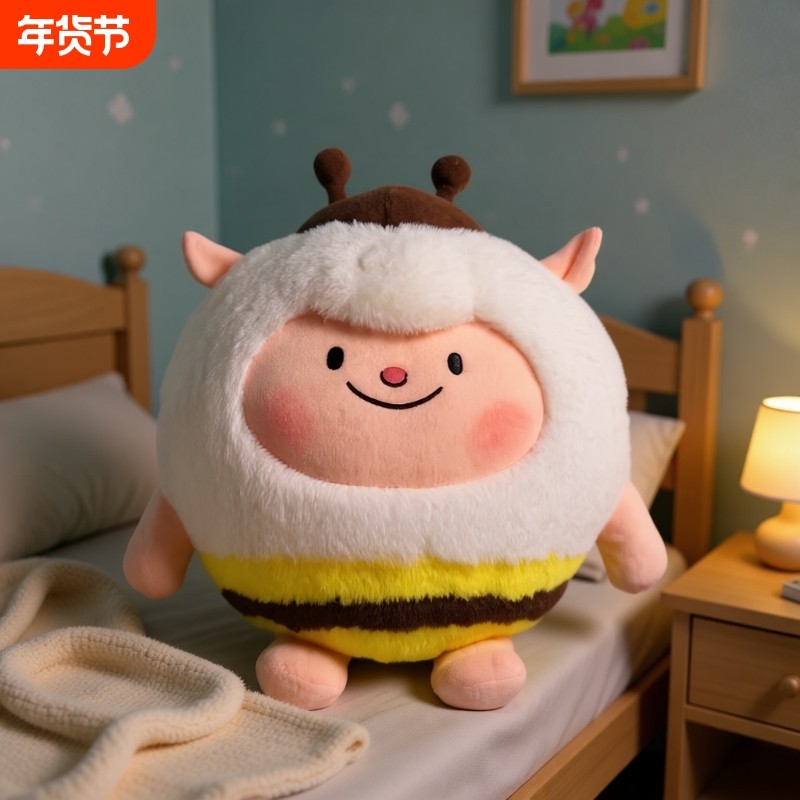 dongdong小羊蛋仔派对周边公仔毛绒玩具蜜蜂羊蜜抱枕送女生日礼物