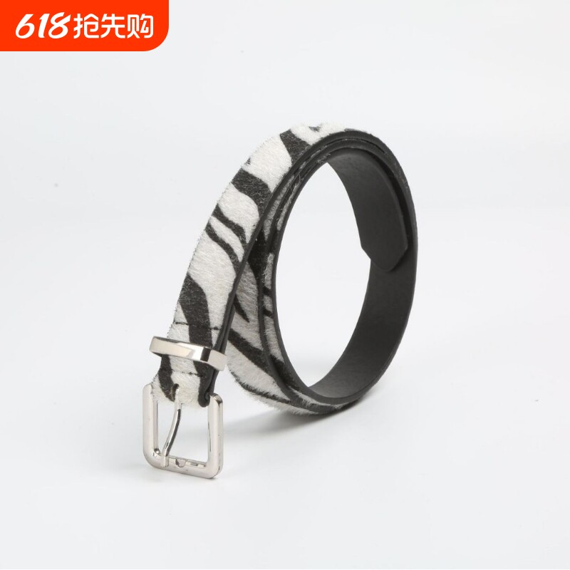 新品女士皮带个性动物纹时尚百搭装饰腰带细服装牛仔裤搭配pu皮带