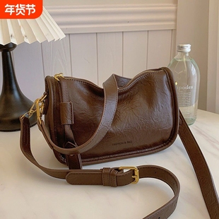 伊布古奇复古包2025网红爆款托特包女小众时尚百搭单肩斜挎包