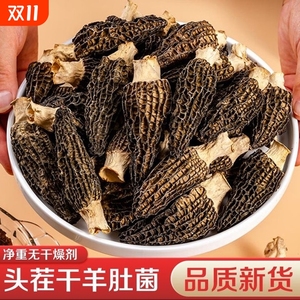 云南新鲜羊肚菌干货剪柄野生羊肚菌干货土特产菌菇类煲汤食材