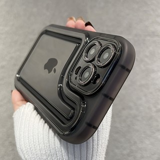 加厚气囊防摔适用苹果15promax手机壳新款iPhone14pro全包13透明防尘14高级感12简约plus男女11硅胶por软套