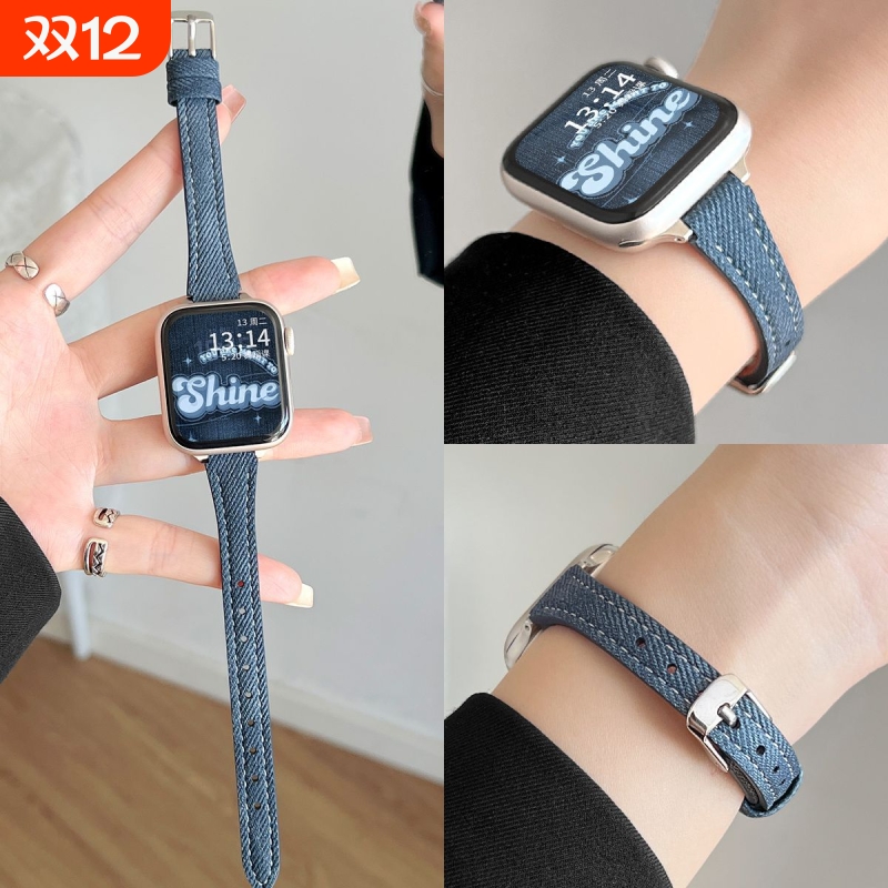 适用小米手环10pro表带9pro牛仔8pro女生高级感腕带红米watch5新品表链redmiwatch4女款高颜值链条智能运动