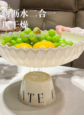 水果盘沥水篮客厅家用茶几干果盘新款糖果摆放盘轻奢高档多规格