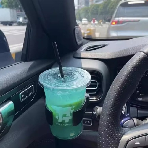 奶茶用车载水杯架杯托茶饮料架汽车式空调出风口烟灰缸固定架座器