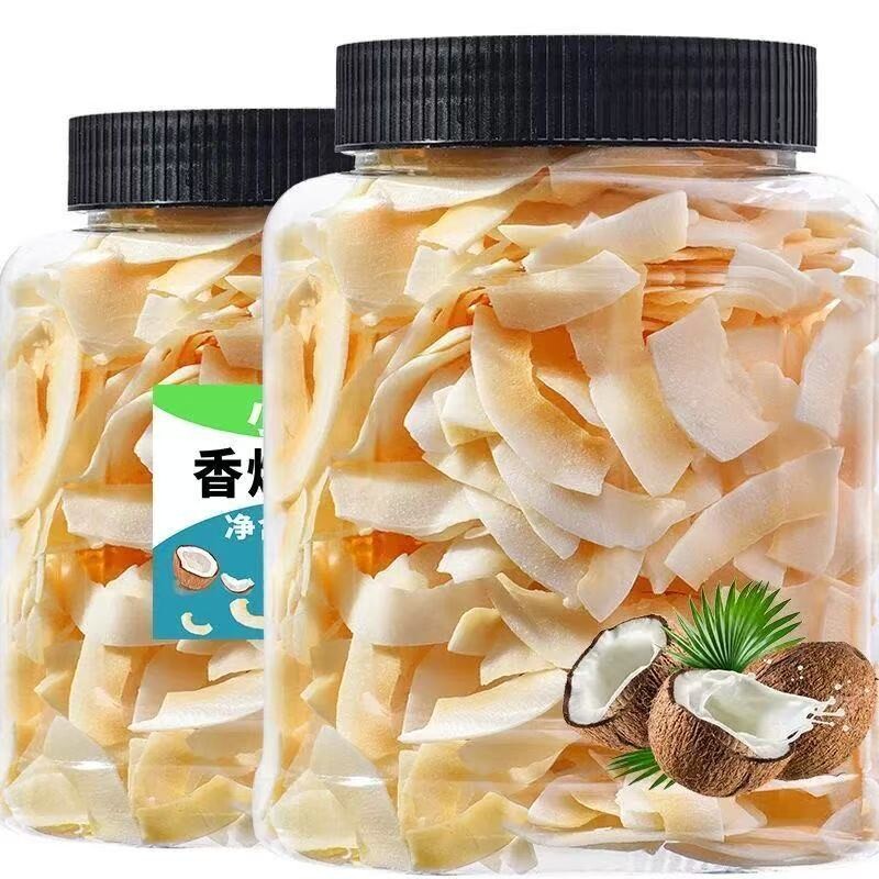 罐装椰片海南特产椰子脆片片即食干脆果干休闲薄脆奶香烤椰子肉