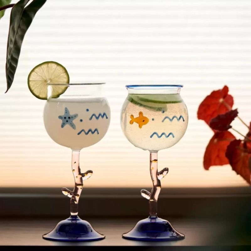 2025创意葡萄酒杯甜酒杯女生微醺酒杯可爱高脚杯红酒杯啤酒杯轻奢