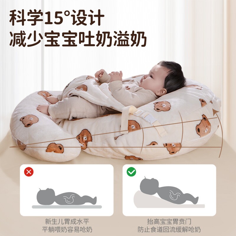 喂奶延长斜坡垫婴儿防吐奶斜坡防溢奶枕呛奶躺靠垫新生儿哺乳枕头