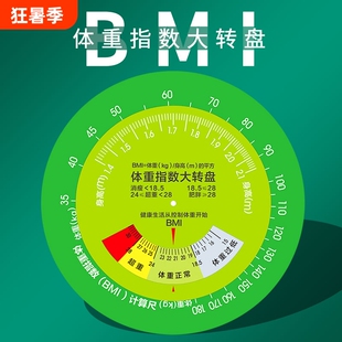 BMI体重指数大转盘健康医院卫生院中医养生馆社区文化墙宣传转盘