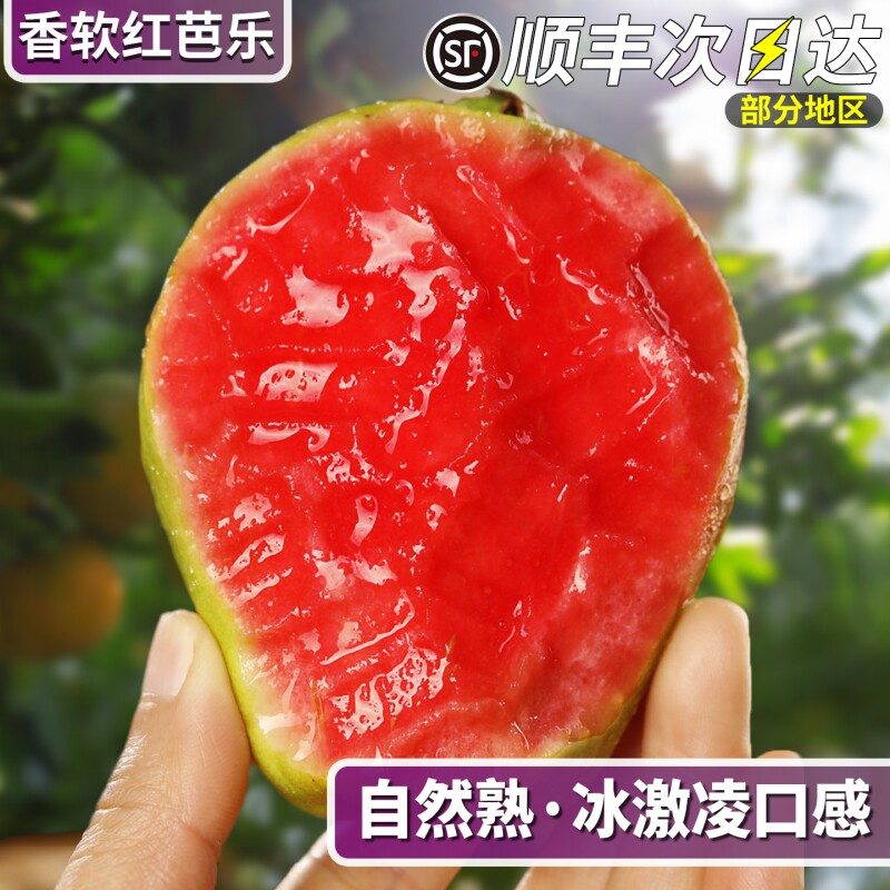顺丰包邮 福建漳州红心芭乐果5斤软心糯台湾香番石榴水果整箱新鲜