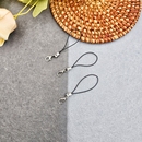 小细挂绳手机u盘钥匙小挂绳易拆式 小绳头挂绳小绳带金属小扣龙虾扣手机链挂件diy手工制作串珠饰品材料包配件