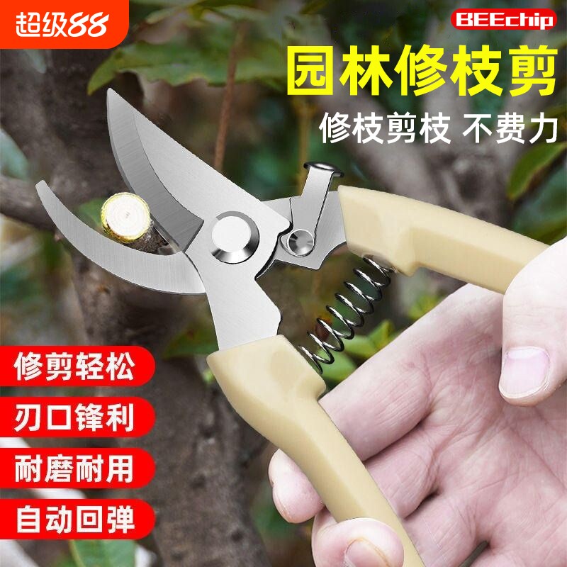 果树剪刀修枝神器摘果剪树剪花卉枝剪刀绿化嫁接园林园艺家用修剪图片