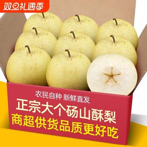 正宗新鲜砀山酥梨5-9斤
