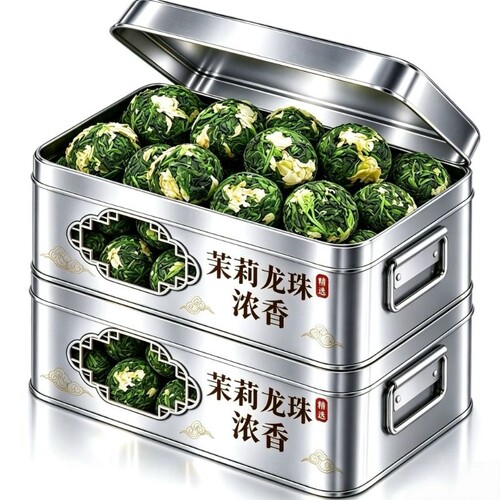 特级茉莉龙珠2026新茶茉莉花茶大龙珠浓香型冷热可泡送礼盒装250g