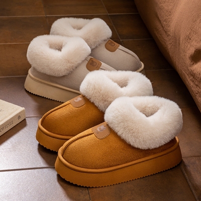厚底绒面棉拖鞋|超1000次加购