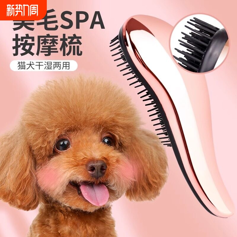 狗狗梳子泰迪梳毛专用宠物按摩梳拉毛蓬松小型犬狗毛清理神器用品