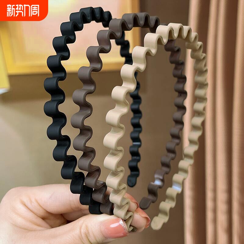 2026新款波浪洗脸发箍女头箍压发卡发捆头饰发旅细款发窟头窟洗澡