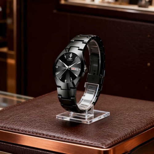 男款商务防水石英腕表镂空男士手表男正品名牌全自动非机械表钢带