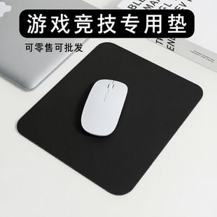 鼠标垫家用中号小罗垫超大网吧办公小巧复古垫黑色电脑桌垫笔记本