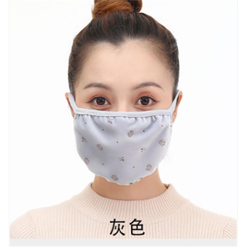 三祇5.8冬季口罩女纯棉防寒保暖可水洗透气防尘防雾霾双层男黑色