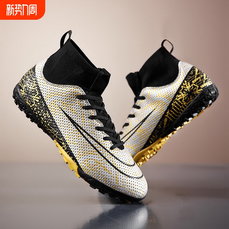 C罗刺客足球鞋男款春季2026新款tf碎钉fg长钉成人青少年草地