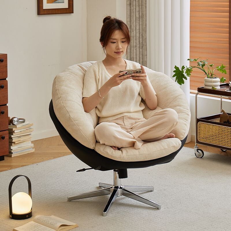 单人沙发椅休闲椅客厅阳台懒人沙发简约家用现代北欧卧室休闲旋转