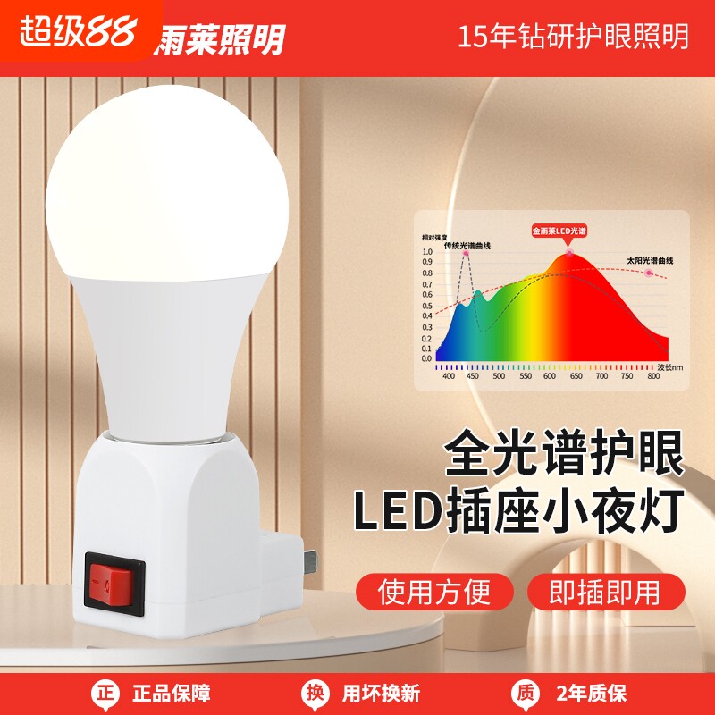 家用E27螺口直插式小夜灯图片