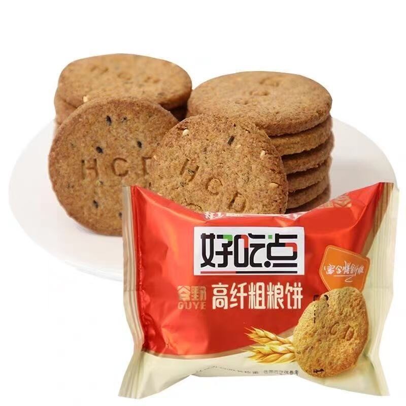 达利园好吃点高纤粗粮饼干早餐消化蔬菜零食休闲小包装一整箱酥脆