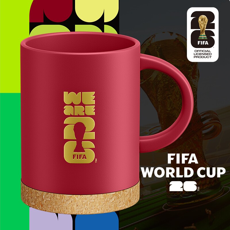 2026年美加墨世界杯大力神杯马克杯咖啡杯子办公家用陶瓷大肚水杯