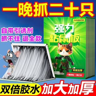 超强力粘鼠板大中小鼠通捕加厚板居家商用必备灭鼠神器全屋