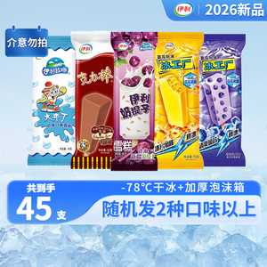 伊利冰工厂蜜桃奶提子克力棒45支