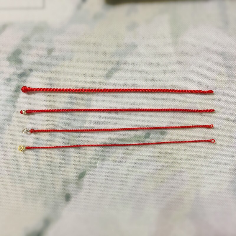 手工编绳diy本命年红绳可穿珠手绳脚链绳厂家直销