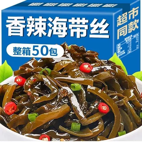 酸辣香辣海带丝咸菜开袋即食零嘴下饭菜小时候的商用零食解馋整箱 图片 1