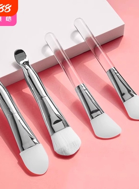 面膜刷D1vo001-易上手带挖勺涂抹式软毛刷子脸部软刷泥膜专用美容