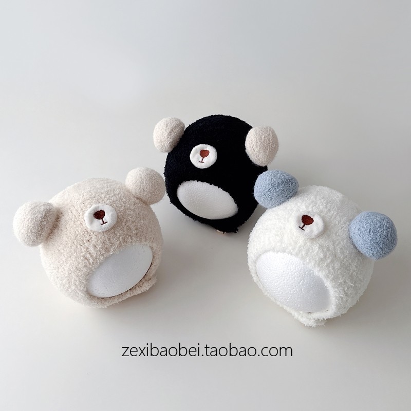 婴儿帽子秋冬季护耳帽小熊宝宝毛绒帽小月龄男女宝婴幼儿护囟门帽,童装/婴儿装/亲子装,帽子,淘宝优惠券,粉丝福利购,淘宝优惠卷