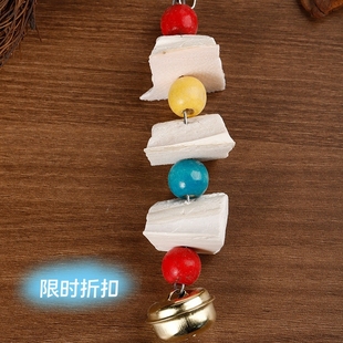 磨牙墨鱼骨串玄凤虎皮牡丹鹦鹉脱盐啃咬玩具仓鼠陆龟宠物用具新货